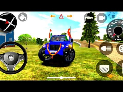 Dollar Song Modified Mahindra Blue Thar || Indian Car Simulator 3D || Car Game 3DDollar