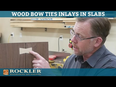 Making and Installing Wood Bow Tie Inlays in Slabs