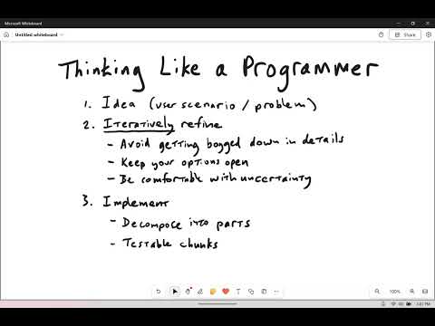 How to Think like a Programmer