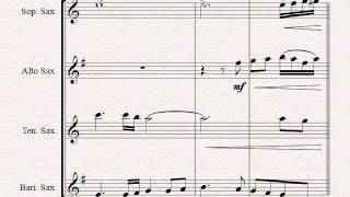 Besame Mucho ( Kiss me a lot ) - World famous Rumba - Saxophone Quartet