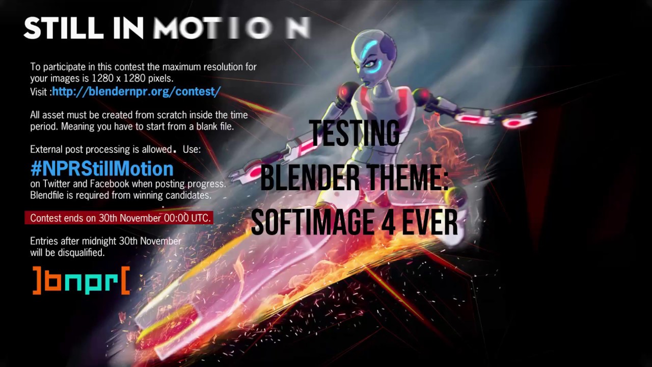 Testing Blender theme Softimage