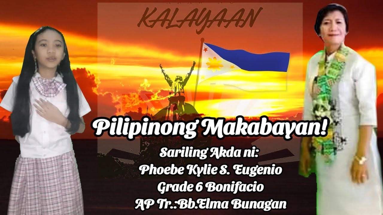 Pilipinong Makabayan_ Ap6 Performance Task - Tula nagpapakita ng Pagmamahal sa Bayan