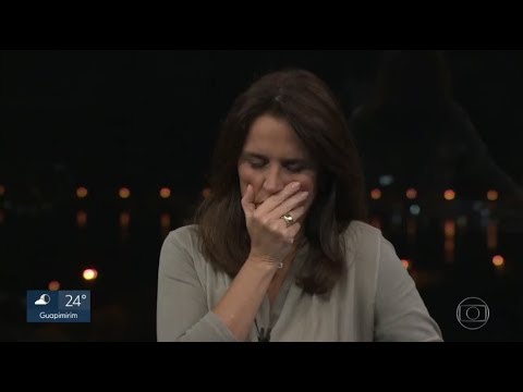 Reporte se emociona AO VIVO em reportagem da Globo após morte de um homem e um bebê em um incêncio