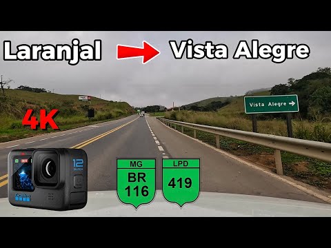 De Laranjal (MG), até Vista Alegre, distrito de Cataguases, em tempo real. 