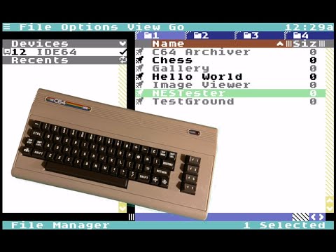 Can a C-64 Mini portable run the new C-64 OS????  Prepare to be amazed!!