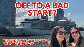 Independence of Seas Day 1 - Embarkation Day on our 1st Royal Caribbean Cruise - A Bad Start?!