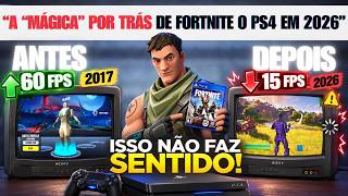 COMO O PS4 de 2013 AINDA RODA FORTNITE em 2026?