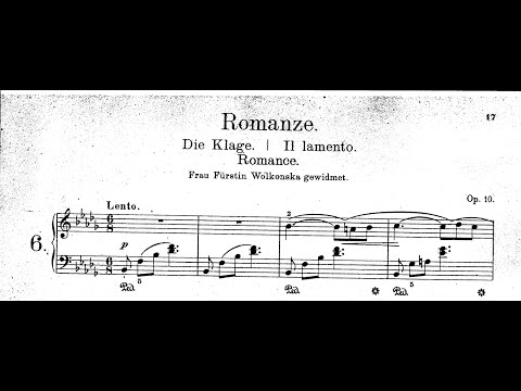 Adolf von Henselt - Romance, Op.10