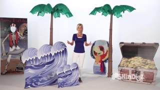 2 Set Sail Wave Standees - Sound Activated  - Shindigz Party Decorations