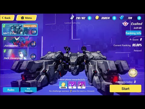 Honkai Impact 3rd Memorial arena MHT - 3 Pax Walkthrough 60 FPS HD (4 out of 5 win) By KING1993