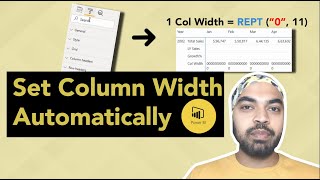 Automatically Set Equal Column Width in a Matrix Visual for Power BI