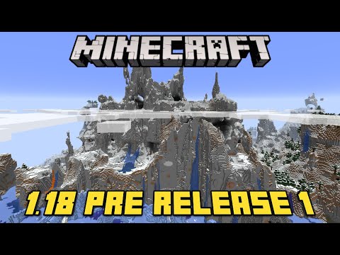 Minecraft 1.18 Pre Release 1 is INSANE!  Minecraft 1.18 News Updates!