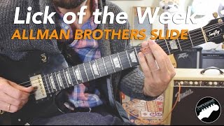 Allman Brothers Style Slide Guitar Lesson - Blues Rock Licks