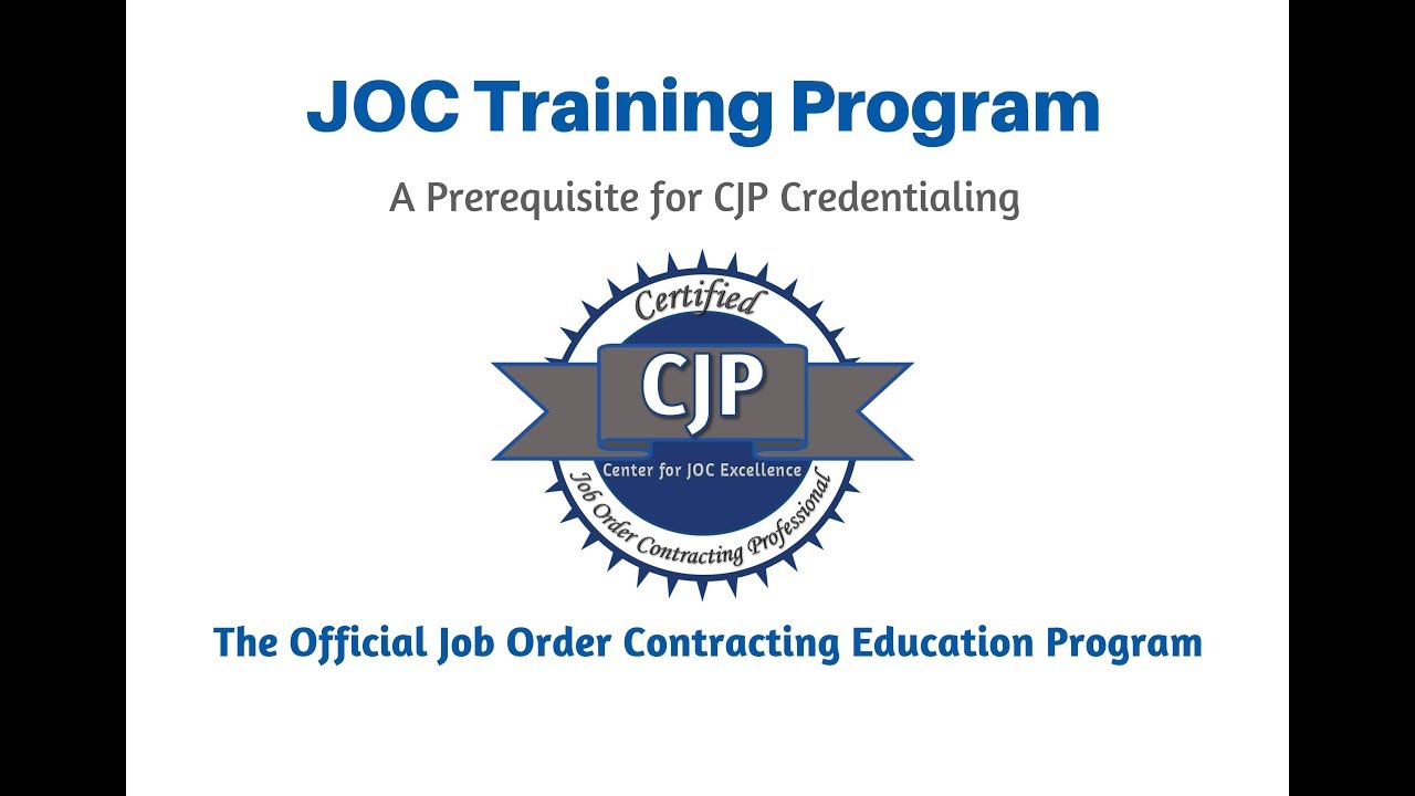 CJP - Certified JOC Professional