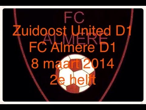 Zuidoost United D1 - FC Almere D1 2e helft (08-03-2014)