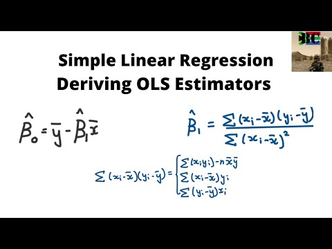 Simple Linear Regression Derivation of OLS Estimators