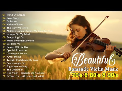 THE 100 MOST BEAUTIFUL Romantic Violin - Relaxing Instrumental Music