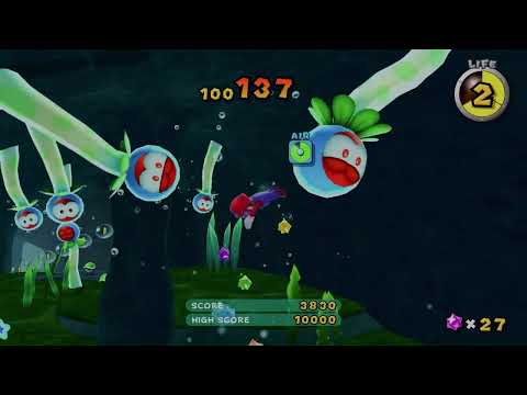 Super Mario Galaxy 2 - Slimy Spring Galaxy: The Chimp's Coin Challenge (Prankster Comet)