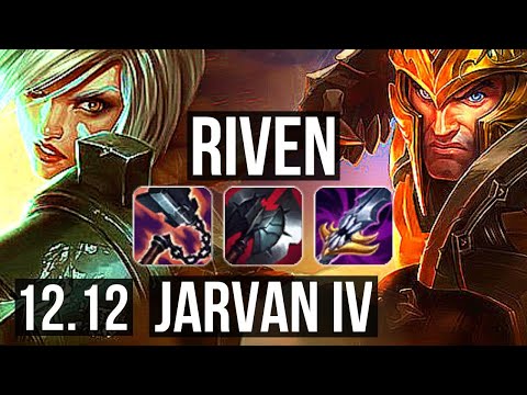 RIVEN vs JARVAN IV (TOP) | 12/3/14, 300+ games | NA Diamond | 12.12