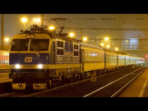 Noční vlaky Ostrava-Svinov - 8./9.8.2018 / Night Trains in Ostrava-Svinov