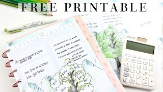 Free Printable! 💰 Savings Tracker Set up in a Happy Planner + Ideas for Using
