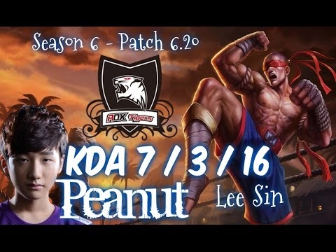 ROX Peanut LEE SIN vs ELISE Jungle - Patch 6.20 NA Ranked | League of Legends