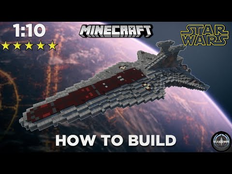Republic Venator-class star destroyer | Minecraft Star Wars tutorial