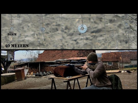 Diana AM03 airgun on 20 to 80 meter targets