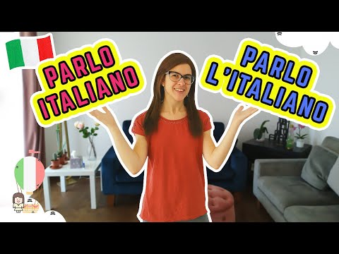 PARLO ITALIANO VS PARLO L'ITALIANO? O que é correto??? | Aula intermediária de italiano + legendas