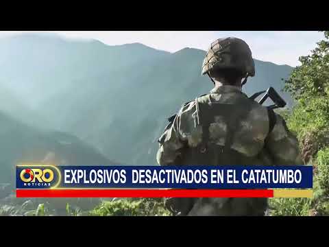 Frustran atentados con explosivos en el Catatumbo | Oro Noticias