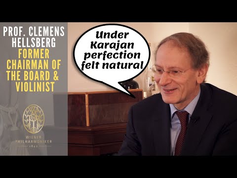 Under Karajan perfection felt natural - Prof. Clemens Hellsberg (2019) | English subtitles