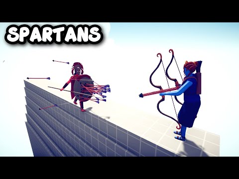 SPARTANS Vs EVERY UNITS - TABS - Totally Accurate Battle Simulator