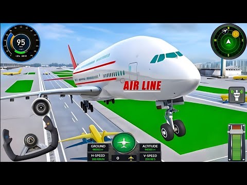 Real Flight Airplane City Pilot Simulator - Plane Boeing Emergency Landing - Android Gameplay