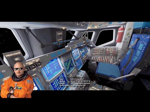 In the cockpit of the Shuttle in Earth orbit | F-Sim Space Shuttle 2 - YouTube