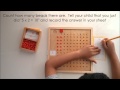 Montessori Multiplication Bead Board and Bars