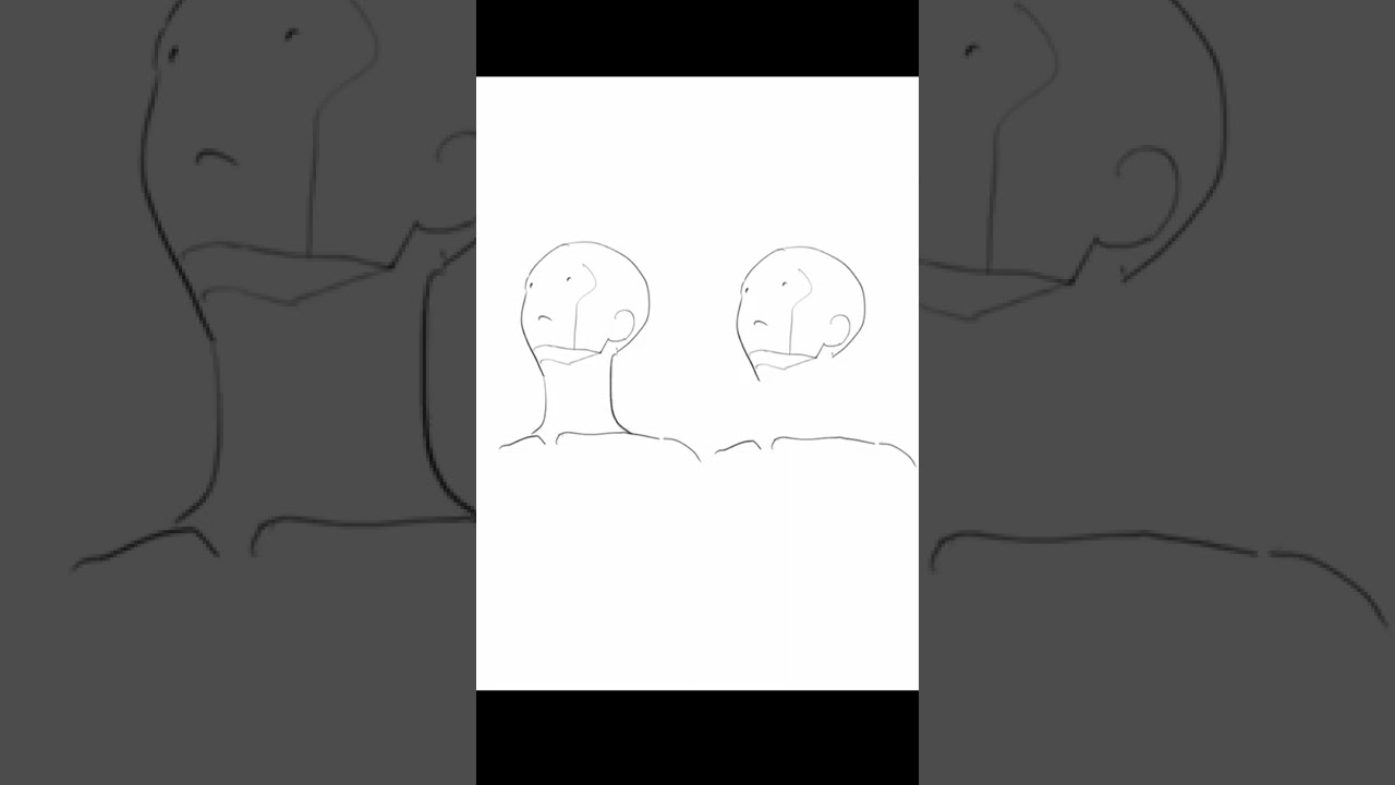 筋肉で見違える首のシルエット/ Neck silhouette that looks different with muscles