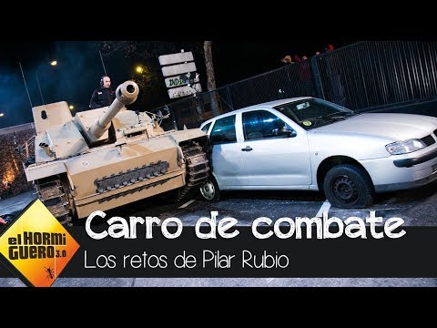 Pilar Rubio se sube a un carro de combate y logra aparcarlo - El Hormiguero 3.0
