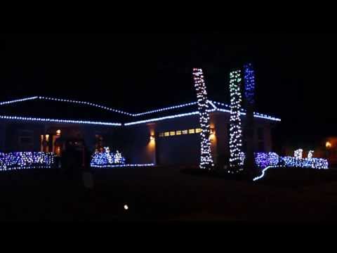 Religious Christmas Music set to House Light display 2013