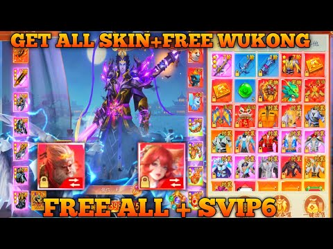 Free All Skin + Free Wukong & Fox Romance + SVIP6 + Mount + Wing + Pet + Set Gear, & More