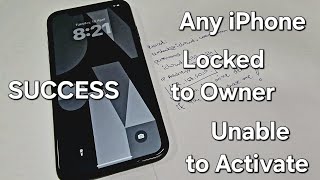 iPhone 6,7,8,X,11,12,13,14,15 Locked to Owner Remove✔️iCloud Unable to Activate Unlock Success✔️