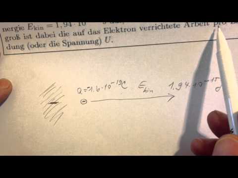 ** Spannung, Beschleunigung eines Elektrons, Zuschauerfrage