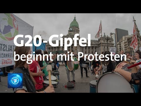 G20-Gipfel in Argentinien: Auftakt mit Protesten