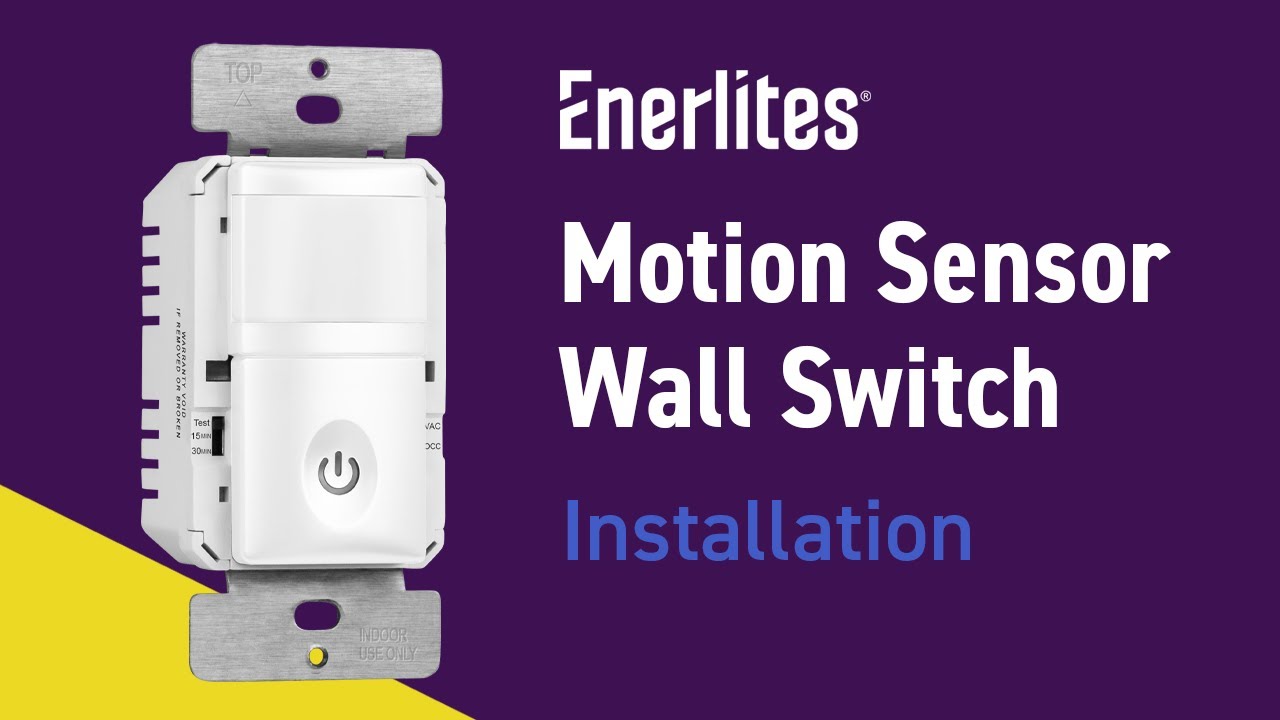 180° PIR Occupancy/Vacancy Motion Sensor Wall Switch, Neutral Wire Required, Single Pole - White video 3