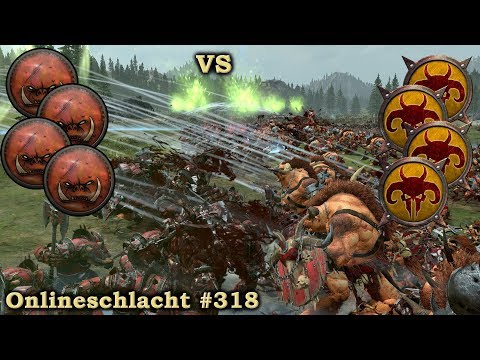 4vs4 - Grünhäute vs Tiermenschen - #318 Total War: Warhammer 2 Deutsch