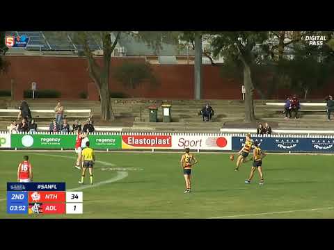 Round 15 SANFL Snapshot - Adelaide's Fisher McAsey kicks a 55m set shot
