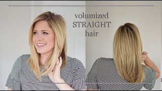 How to flat iron your hair with VOLUME! No flat hair here folks.