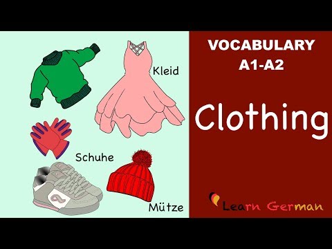 Learn German | German Vocabulary | die Kleidung | Clothes | A1