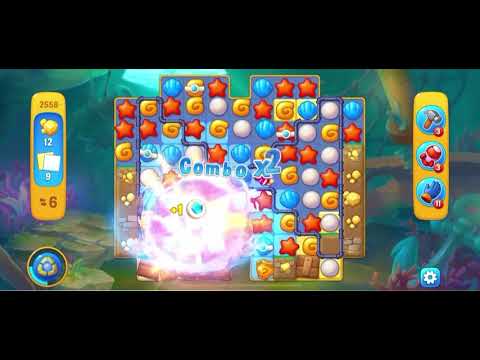 Fishdom 2558 - Super Hard Level (13 Moves)