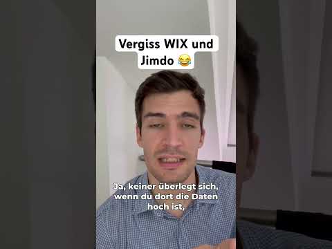 Wix and Jimdo are dangerous 😱 #agencies #wordpress #website