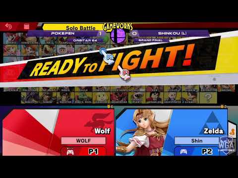 Pokepen (Wolf) vs Shinkou (Sheik, Zelda) - Orbitar 64 - Grand Finals